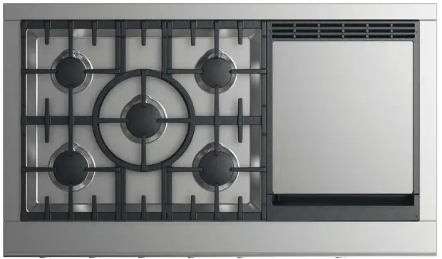 FISHER-PAYKEL-CPV2-485GDL-N-Gas-Rangetop,-48,-Griddle,-LPG-product
