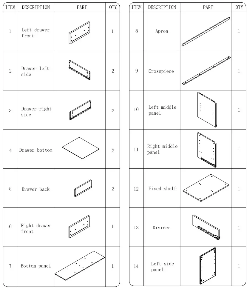 GOOD GRACIOUS TVSJH017 WNT HD Walnut TV Stand with Drawers - Figure 1