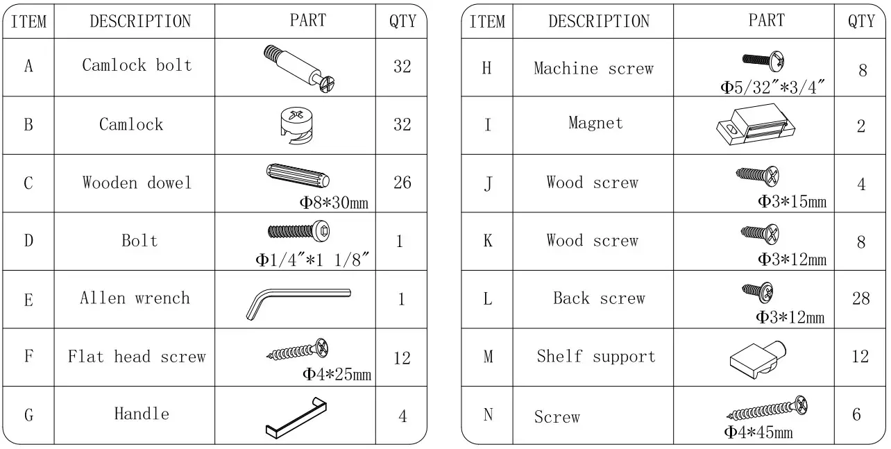 GOOD GRACIOUS TVSJH017 WNT HD Walnut TV Stand with Drawers - Figure 3