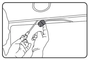 kapture 1080P Full HD Dual Channel Dash Camera User Manual - Fix the second screw and securely tighten both screws