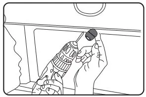 kapture 1080P Full HD Dual Channel Dash Camera User Manual - Mark the position suitable for the second screw and drill a small hole for it