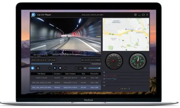 kapture 1080P Full HD Dual Channel Dash Camera User Manual - Software Playback