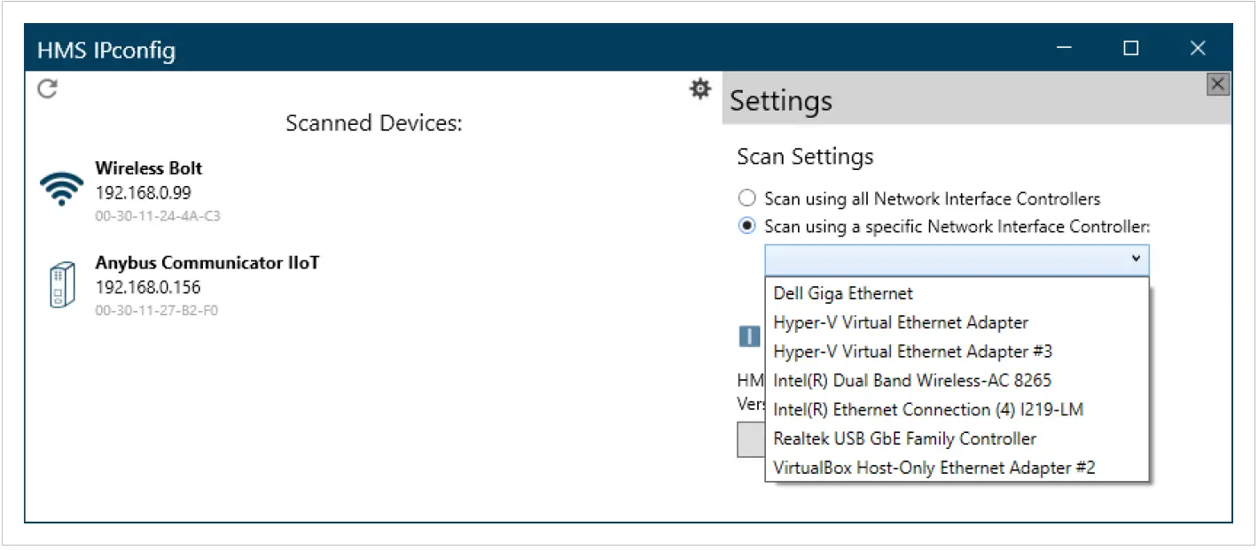 Anybus HMS IP Configurations 03
