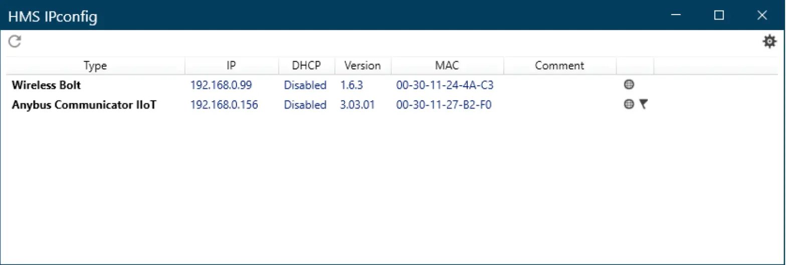 Anybus Hms Ip Configurations User Manual