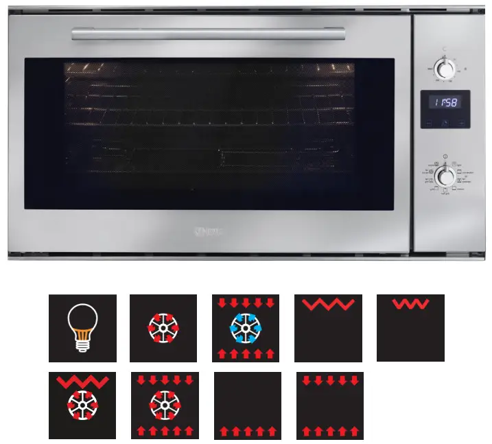 ILVE 90CM Built-In Electric Oven- w ULTRA-Clean