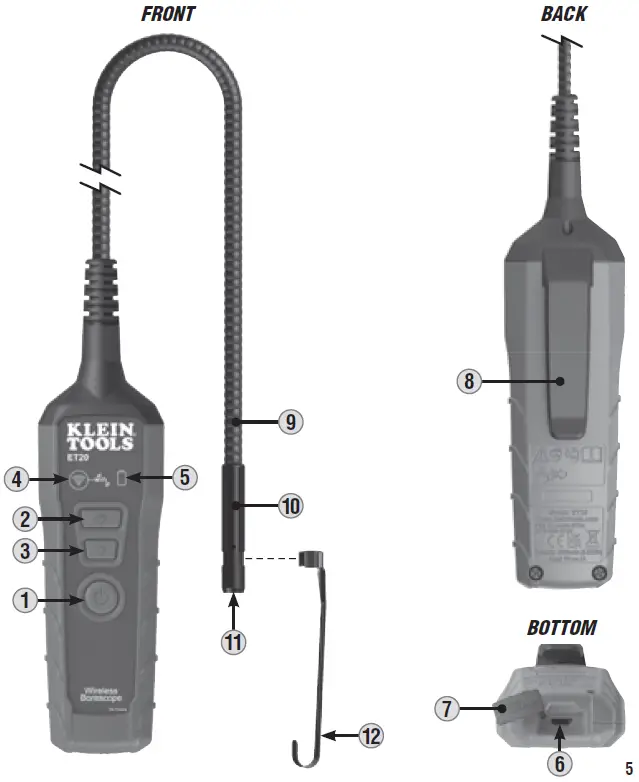 KLEIN-TOOLS-ET20-Wireless-Borescope-fig-1