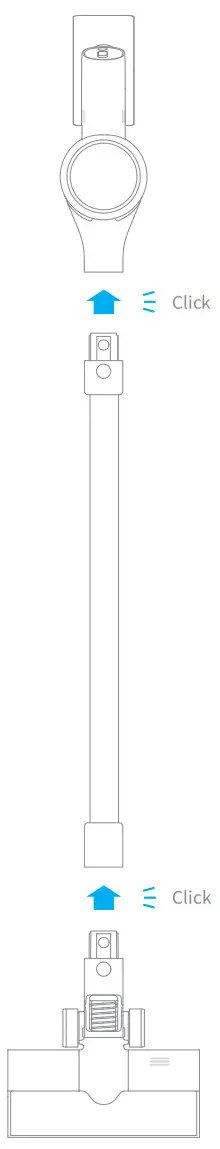 dreametech T10 Cordless Vacuum Cleaner - Diagram