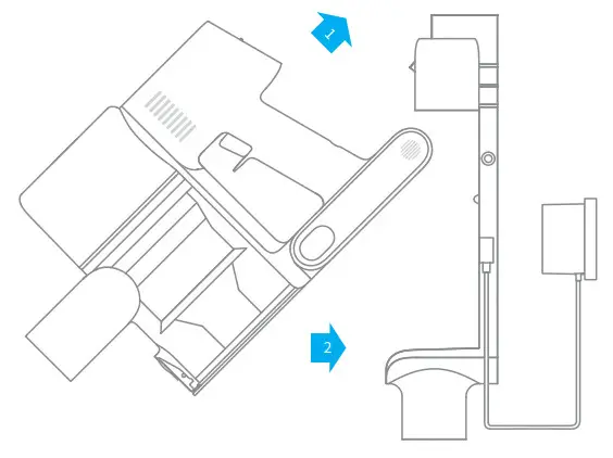 dreametech T10 Cordless Vacuum Cleaner - charging