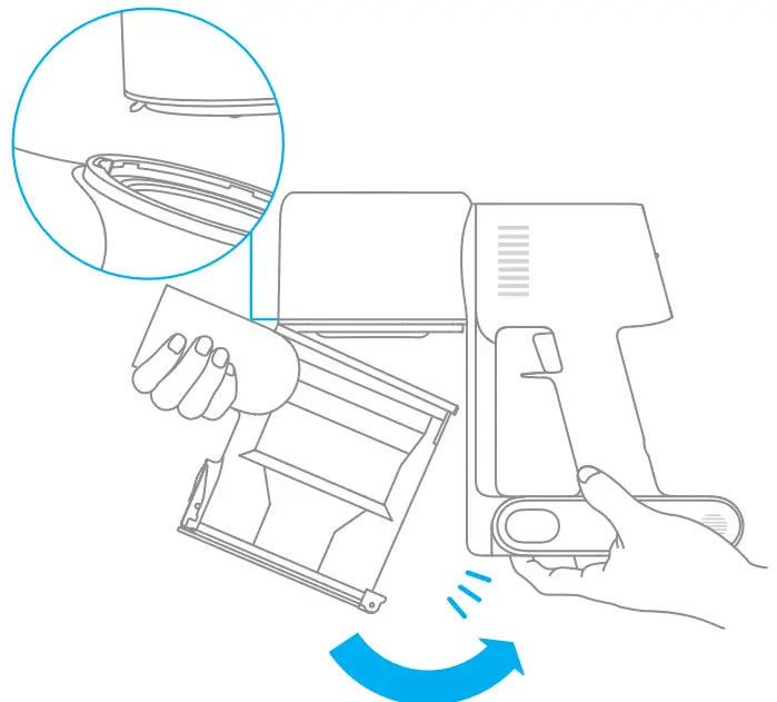 dreametech T10 Cordless Vacuum Cleaner - dust cup