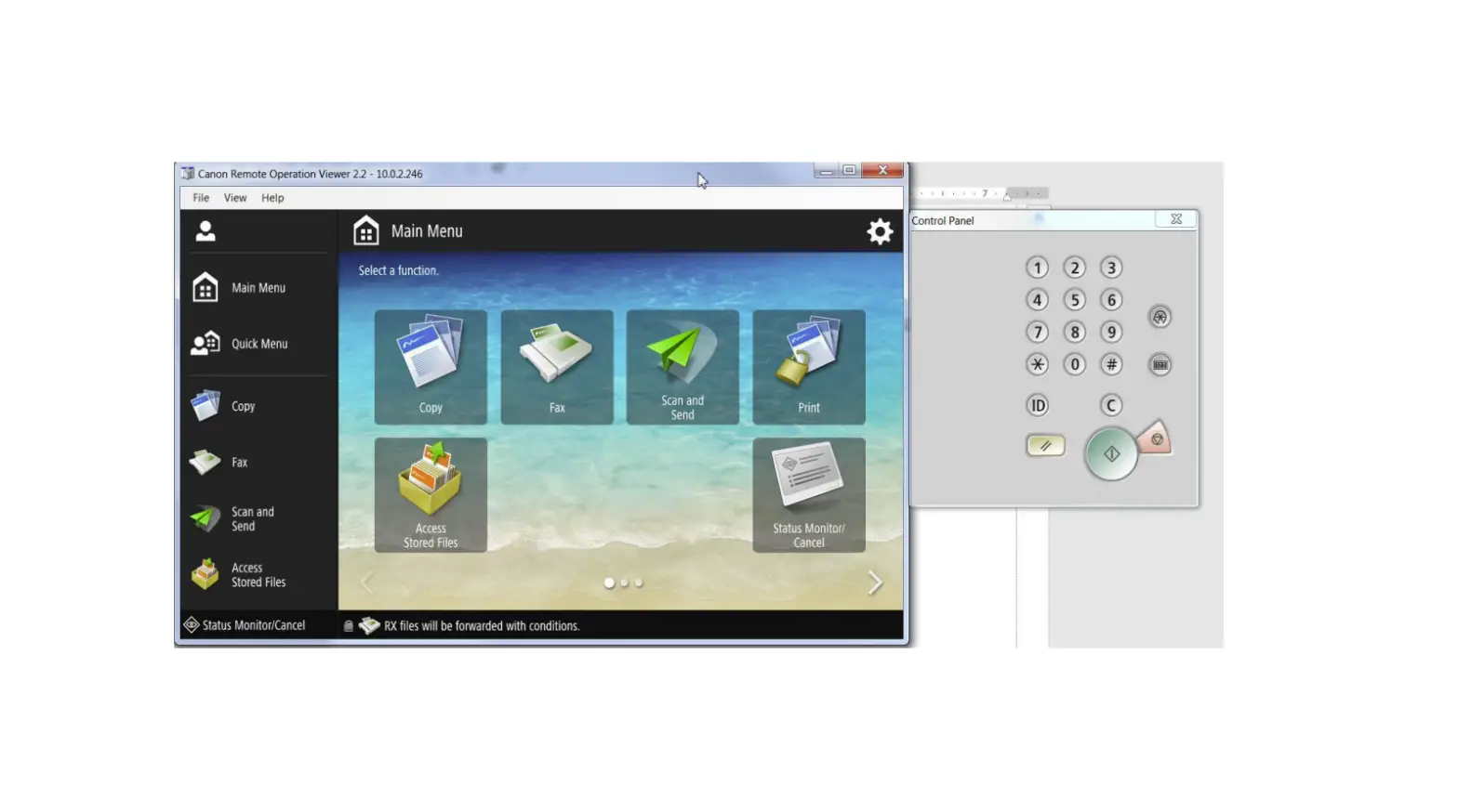 Loffler Canon Remote Operation Software User Guide