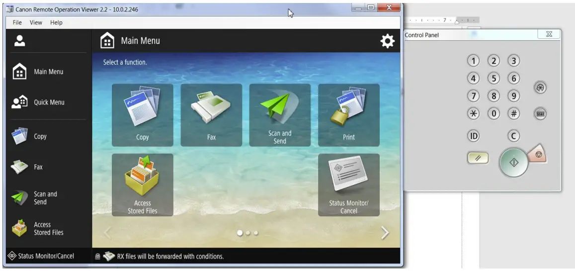 LOFFLER Canon Remote Operation Software