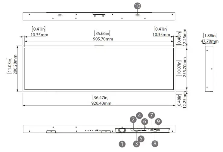 PRODVX-UW-37-37-Inch-Ultra-Wide-Signage-Display-fig-4