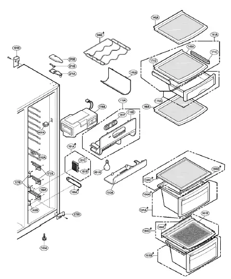 LG GR-C207 Freezer Door-4