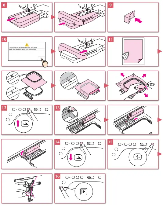 Preparing to Embroider