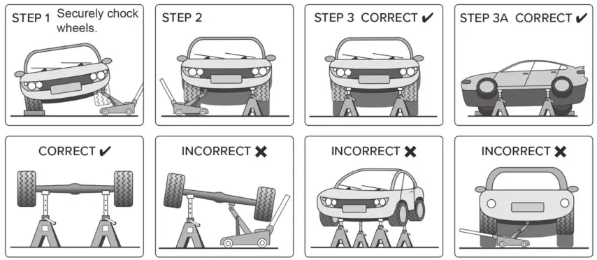 SEALEY AAS3000 Auto Rise Ratchet Axle Stands Pair 5tonne Capacity Per Stand - SAFETY 2