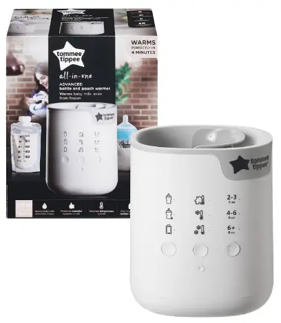 tommee-tippee-0522225-Advanced-Bottle-and-Pouch-Warmer-PRO