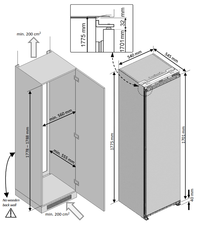 beko BLSD3577 Built-In Cooler - 4