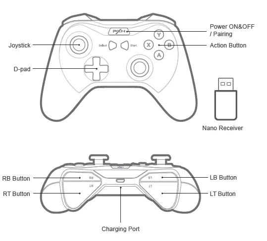 PXN 9606 Racing Wheel Game Controller-01