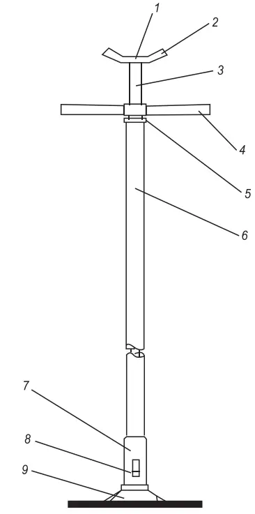 TCE40753 Professional High Reach Jack Stand - FIG1