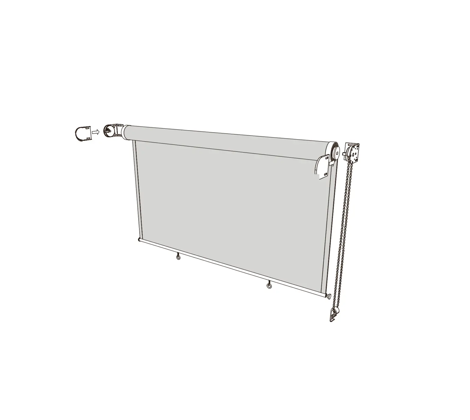 Nesling Roller Blind 2.48 Meters Wide X 2.4 Long User Manual