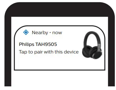 PHILIPS TAH9505 Noise Cancelling Wireless Over Ear - Google Fast