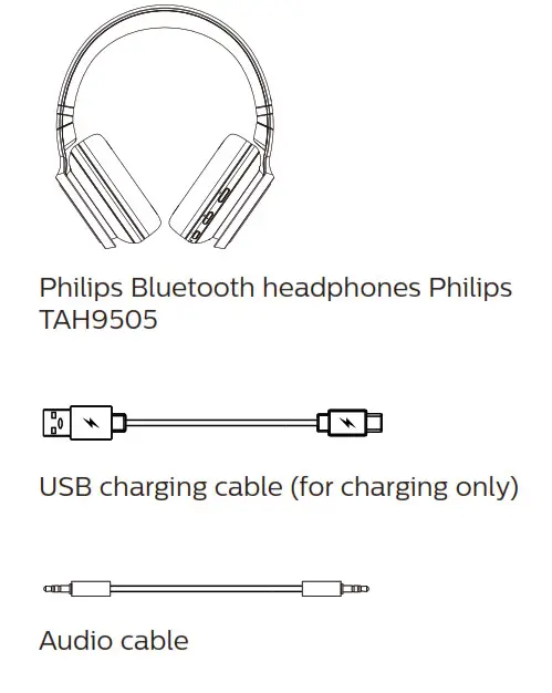 PHILIPS TAH9505 Noise Cancelling Wireless Over Ear - box