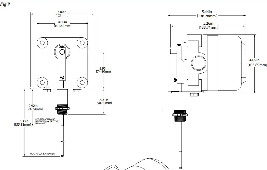 POTTER PIVSU-EX-O Outdoor Explosion Proof Post Indicator and Butterfly Valve Supervisory Switch-FIG9