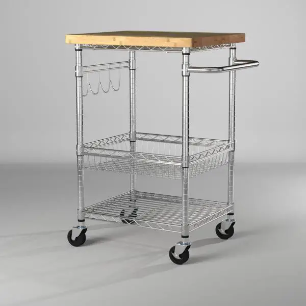 Trinity Bamboo Top Kitchen Cart Model #ctbfz-1401 Owner's Manual