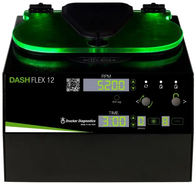 Drucker Diagnostics DASH Flex 12 Programmable Stat Centrifuge -