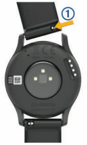 GARMIN VÍVOMOVE HR Rose Gold with White Silicone Band - Using the Device 2