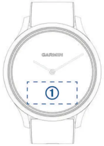 GARMIN VÍVOMOVE HR Rose Gold with White Silicone Band - Using the Device