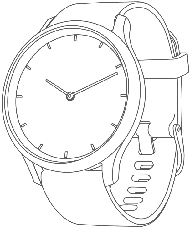 GARMIN VÍVOMOVE HR Rose Gold with White Silicone Band - Featured Image