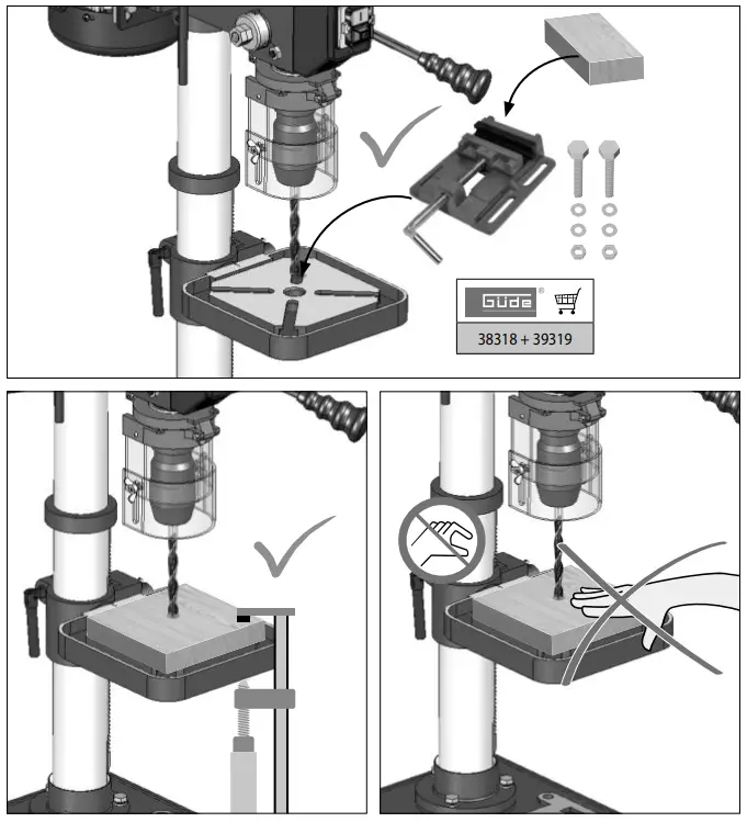 GUDE GTB 16-605 Bench Drill - fig 10