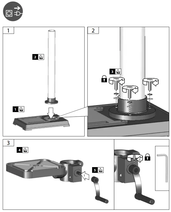 GUDE GTB 16-605 Bench Drill - fig 2