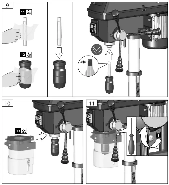 GUDE GTB 16-605 Bench Drill - fig 5