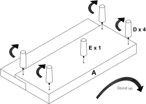 ovela OVLUCIASBBA Lucia Lounge ASSEMBLY Step 1