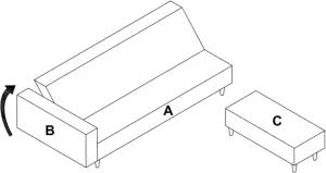 ovela OVLUCIASBBA Lucia Lounge ASSEMBLY Step 4
