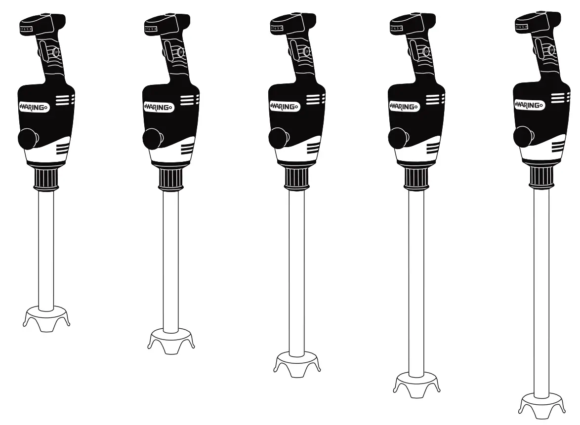 WARING COMMERCIAL WSB50 12 inch Heavy Duty Immersion Blenders