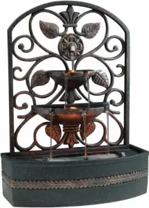 Homedics WFL-GRE EnviraScape Grecian Gardens Illuminated Tabletop Relaxation Fountain