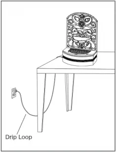 Homedics WFL-GRE EnviraScape Grecian Gardens Illuminated Tabletop Relaxation Fountain Instruction Figure 6