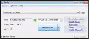 Flight controller firmware update Interface