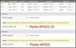 Receiver configuration