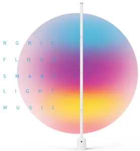 Elaqda B09HZ2QJ63 Smart Corner Flood lamp 16 Million Colors Changing