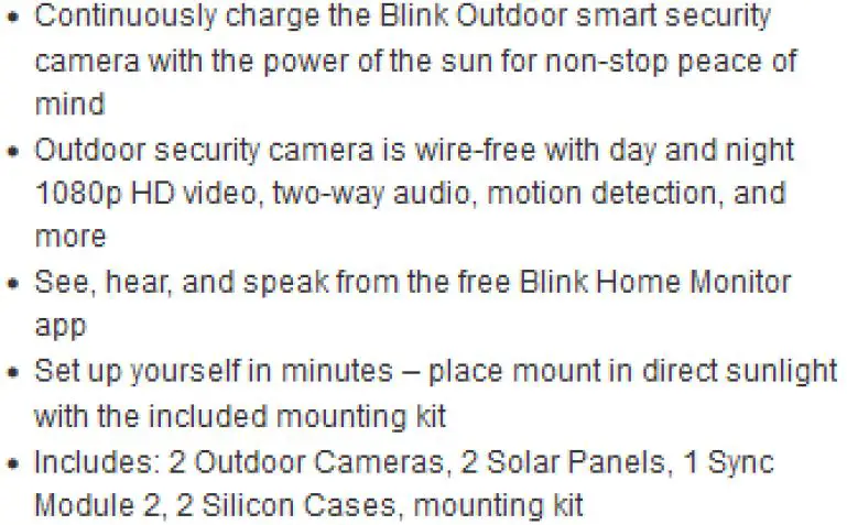 BLINK 1597852 Solar Panel-Camera Bundle fig1