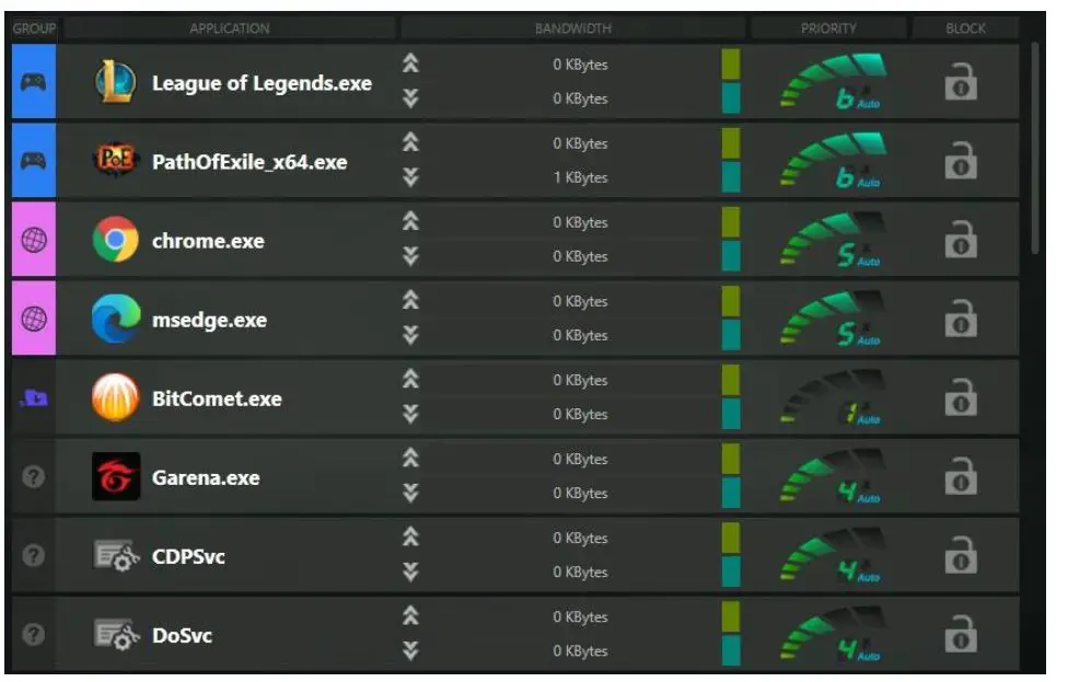 Realtek Dragon Intelligent Bandwidth Control Software-10