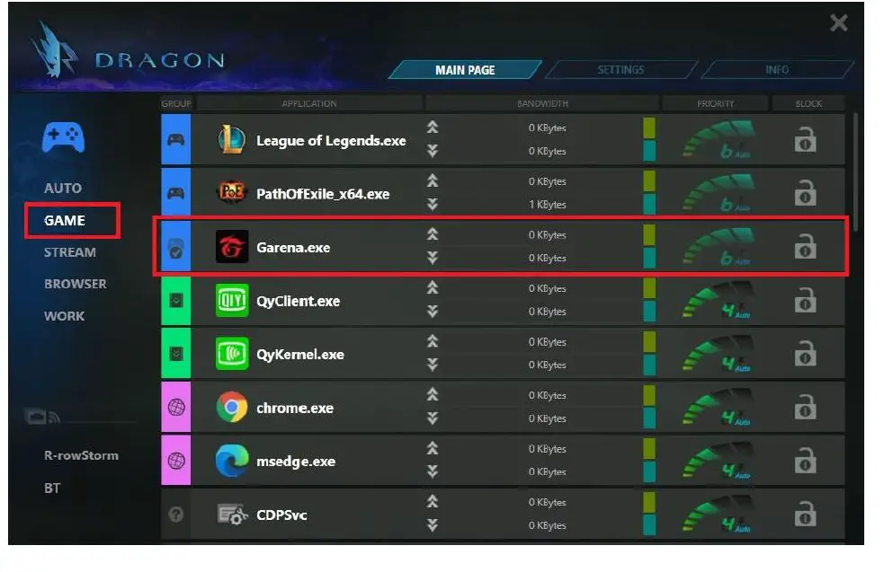 Realtek Dragon Intelligent Bandwidth Control Software-15
