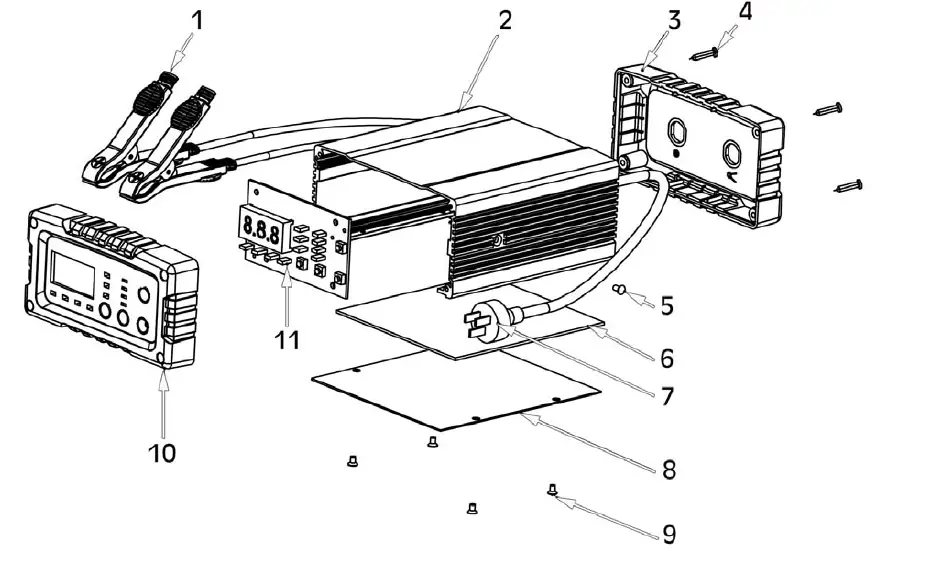 Clarke IBC8 6V 12V Intelligent Battery Charger Starters-9