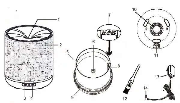 Kmart 43080809 Fabric Look Aroma Diffuser-1