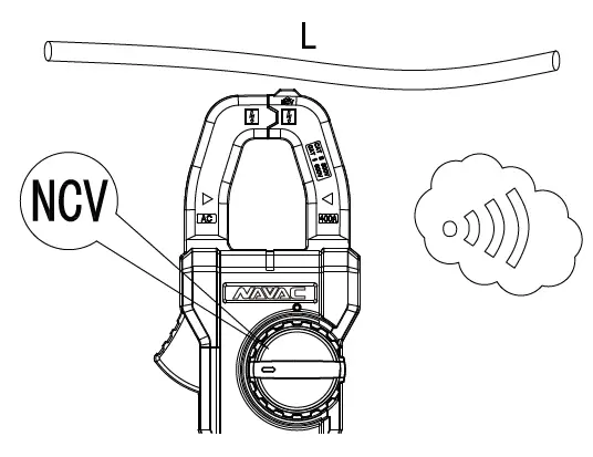 NAVAC NMC1 Digital Electrical Clamp Meter FIG 5