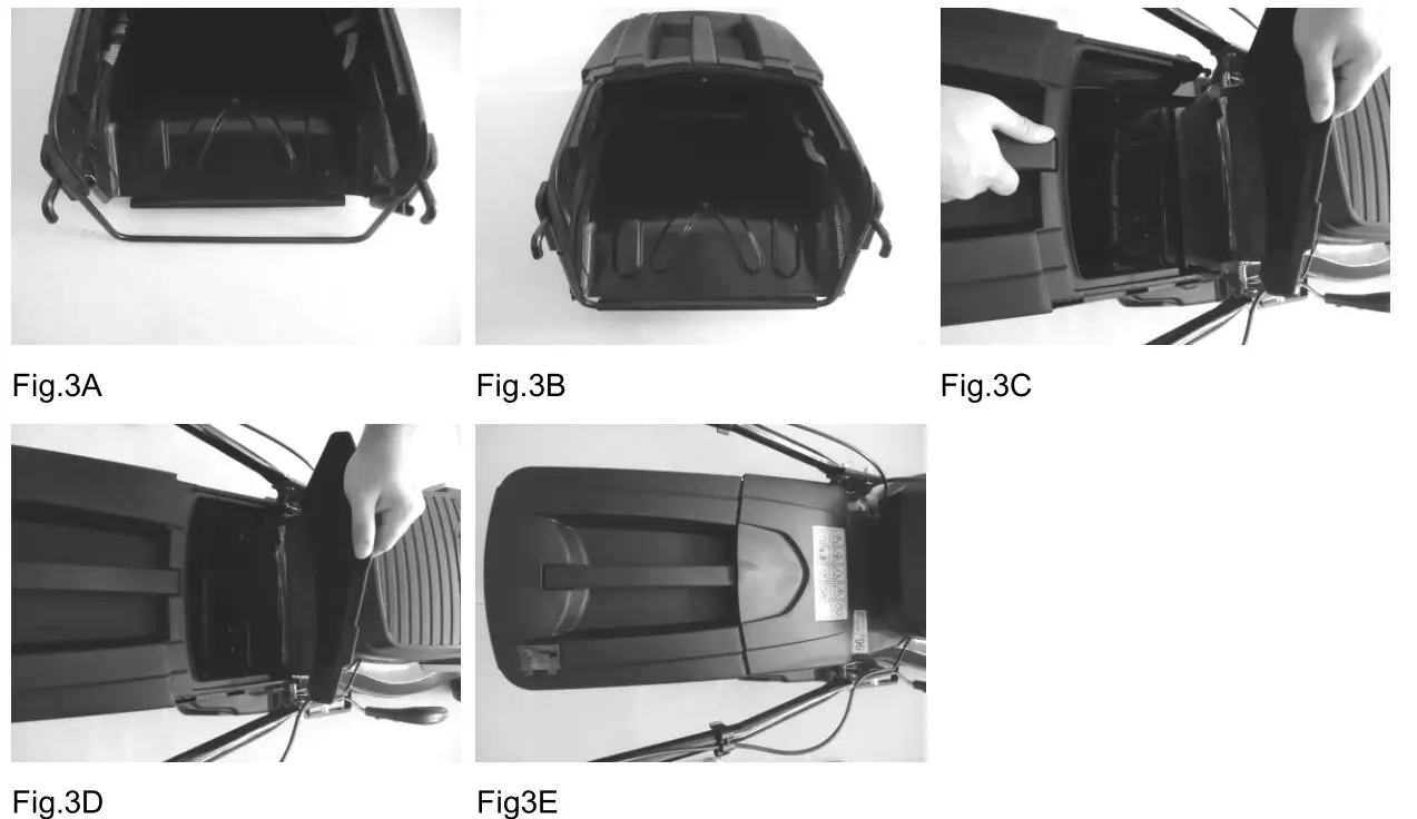 COBRA RM43SP80V Lawn Mower - Fig.3A, Fig.3B, Fig.3C,Fig.3D,Fig3E